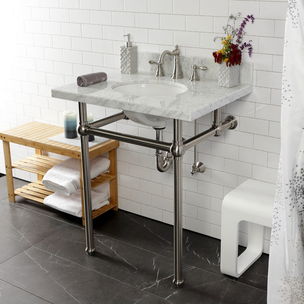 Robinet de salle de bain à entraxe large de style classique américain