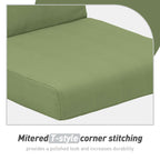 Ensemble de 4 coussins pour chaise de patio à dossier haut Aoodor, 46 x 21 x 4 pouces (coussins seulement)