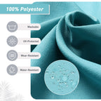 Ensemble de 4 coussins pour chaise de patio à dossier haut Aoodor, 46 x 21 x 4 pouces (coussins seulement)