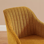 Fauteuil pivotant Art Leon pour bureau à domicile moderne avec pieds en bois