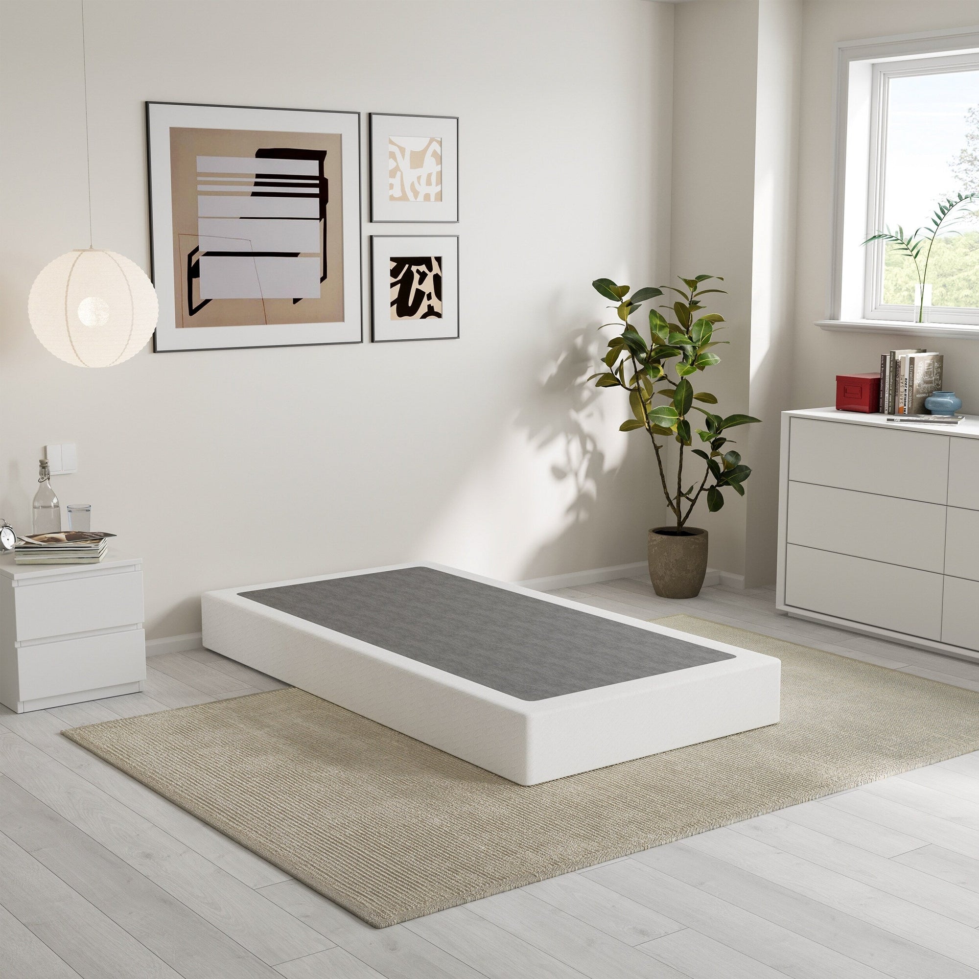 Ressort métallique extra-plat de 12,7 cm (5 pouces), structure robuste avec revêtement gris