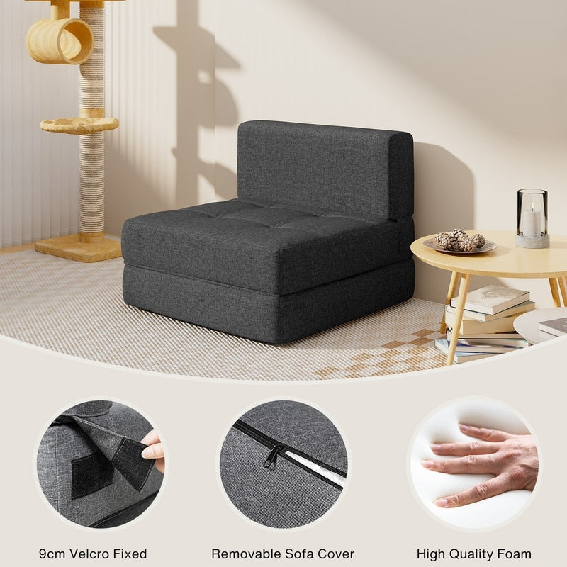 Fauteuil convertible 3 en 1, convertible en lit d'appoint.