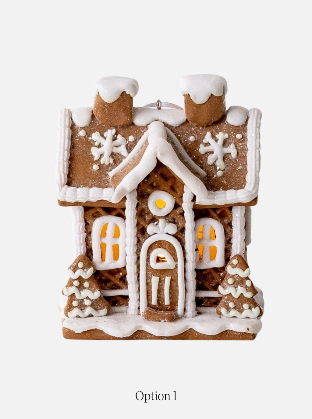 Décorations lumineuses pour maisons en pain d'épice