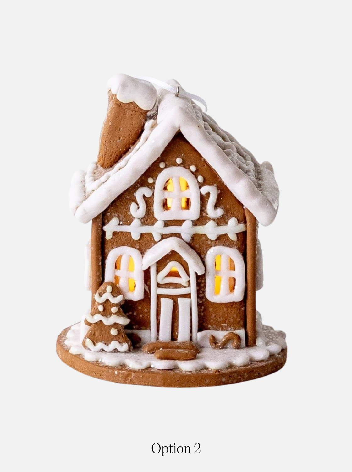 Décorations lumineuses pour maisons en pain d'épice