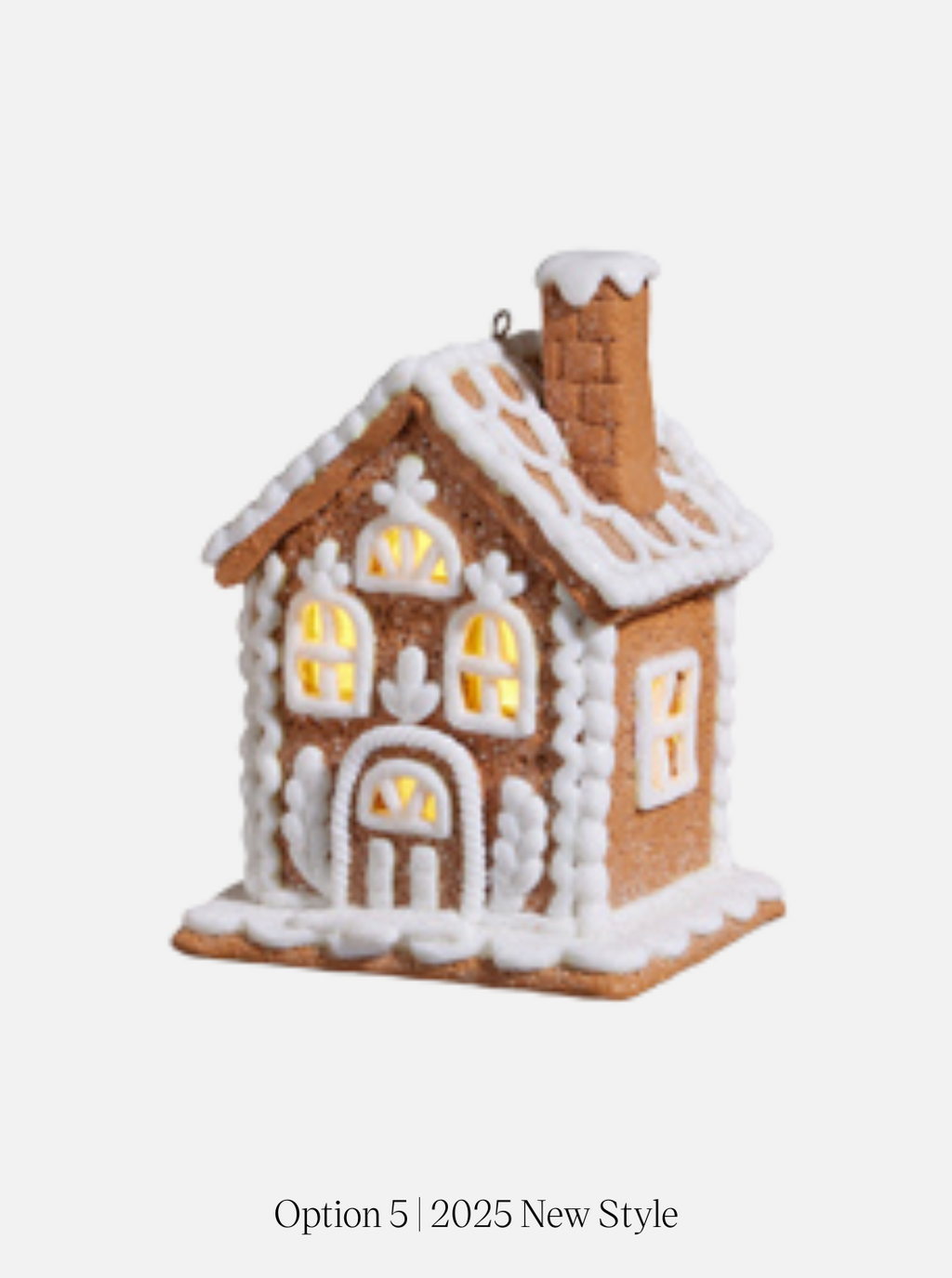 Décorations lumineuses pour maisons en pain d'épice