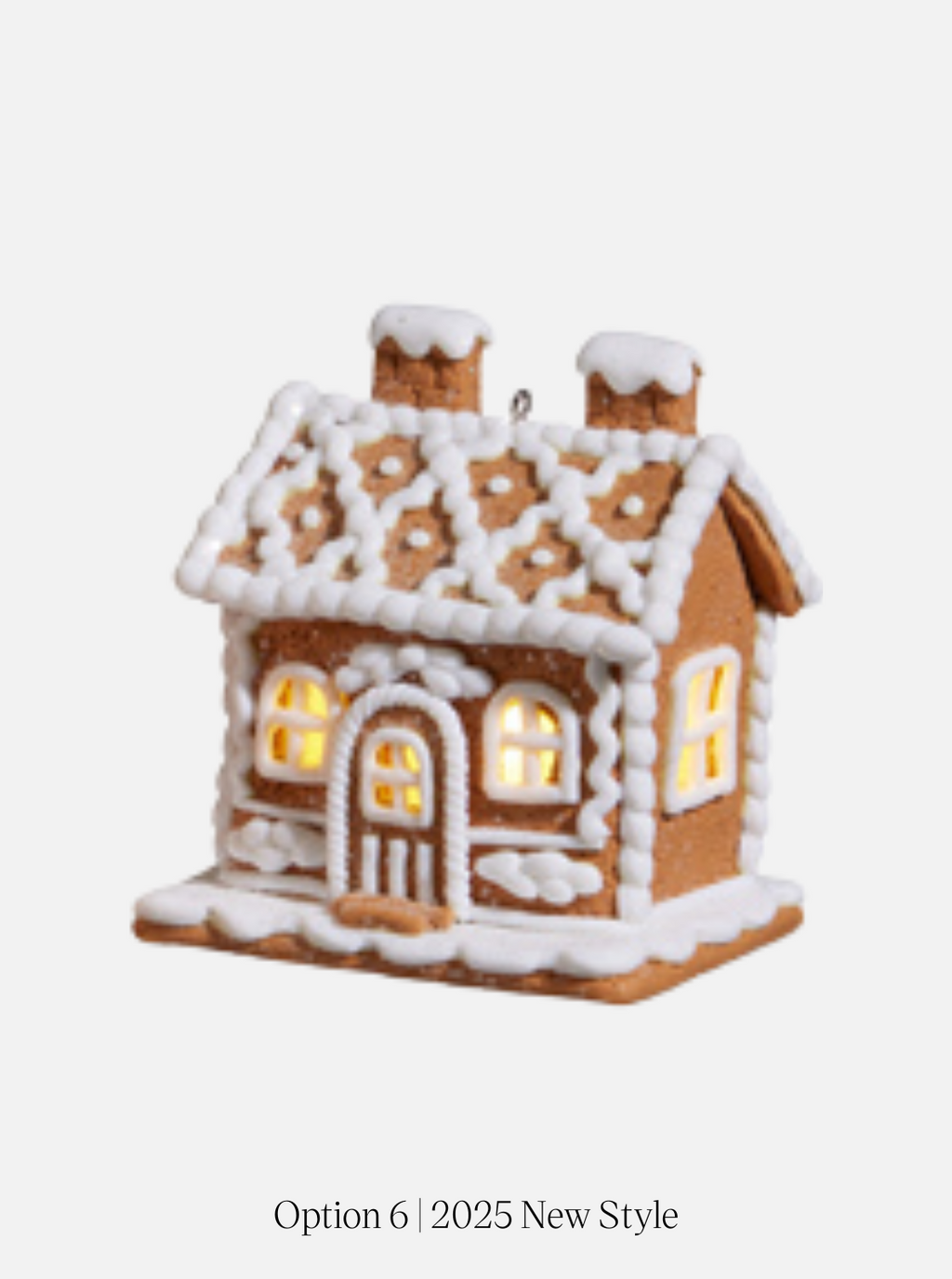 Décorations lumineuses pour maisons en pain d'épice