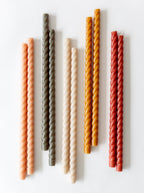 Bougies coniques en spirale | Lot de 2