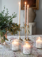 Bougies coniques trempées à la main | Lot de 2