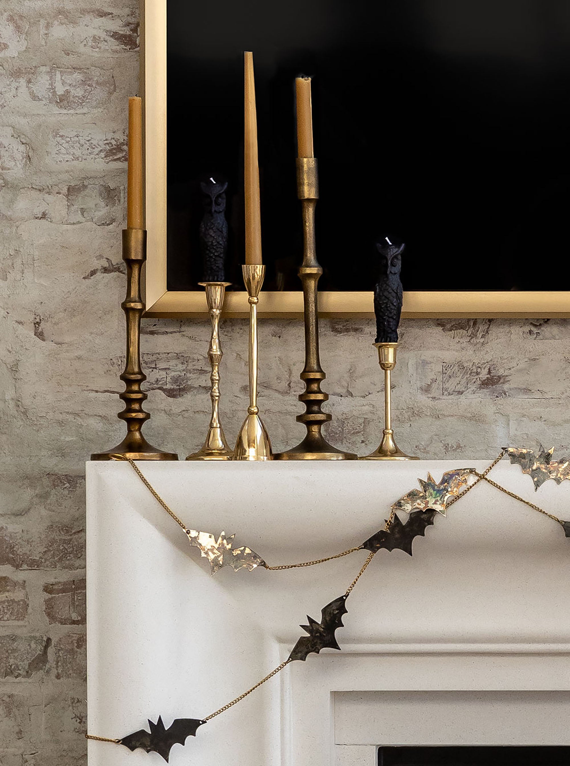 Bougies coniques trempées à la main | Lot de 2