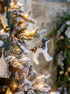 Ornements de cerfs en feutre