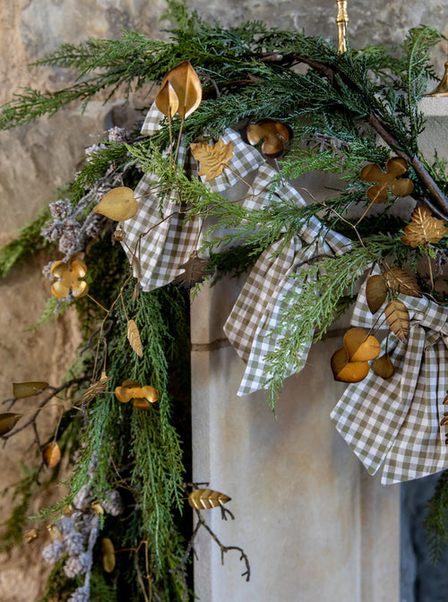 Guirlande de feuilles d'or de 1,80 m