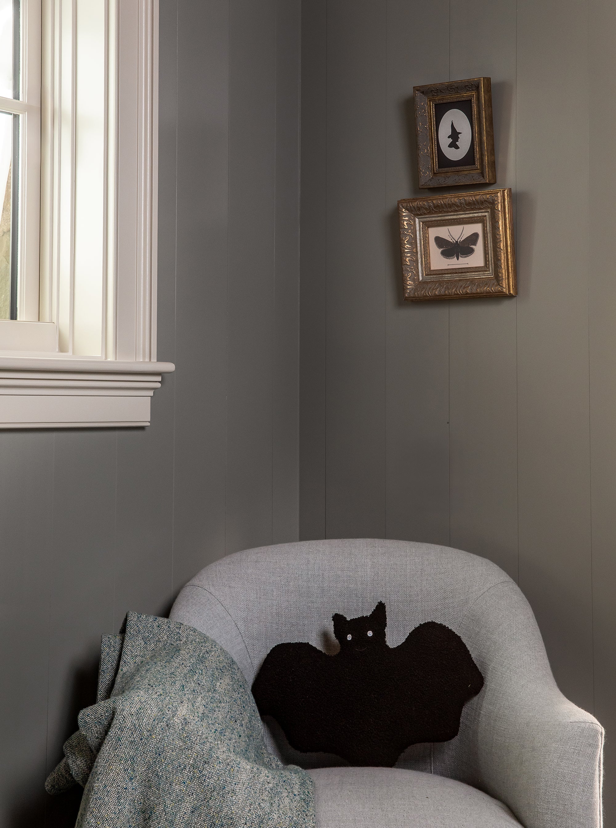 Oreiller chauve-souris en sherpa