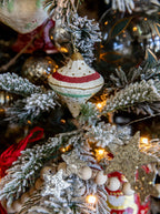 Ornements en papier mâché | Lot de 4