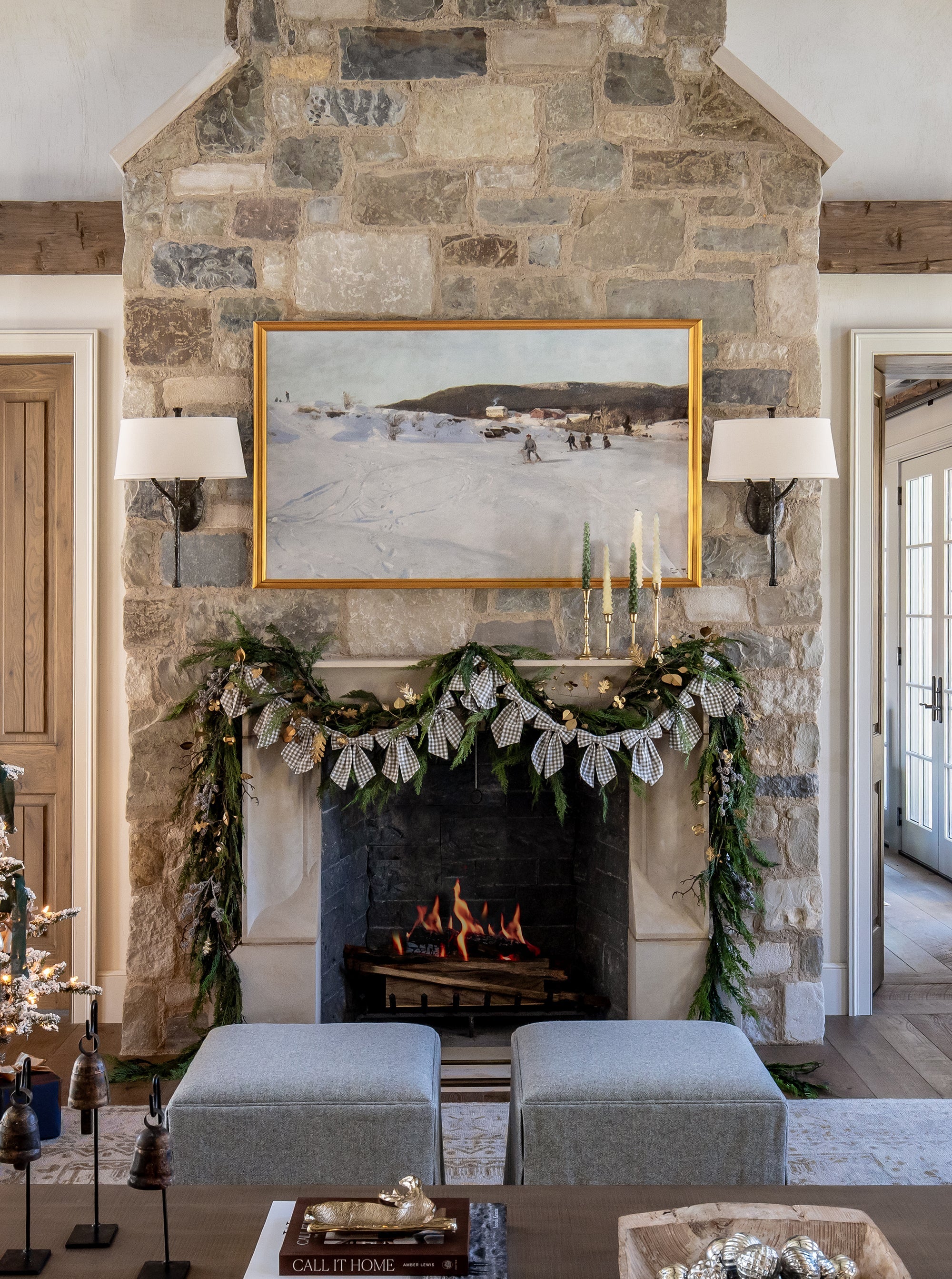 Guirlande de nœuds en tissu