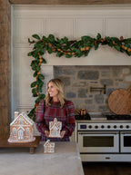 Décorations lumineuses pour maisons en pain d'épice