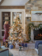 Sapin artificiel floqué pré-illuminé de 2,3 m