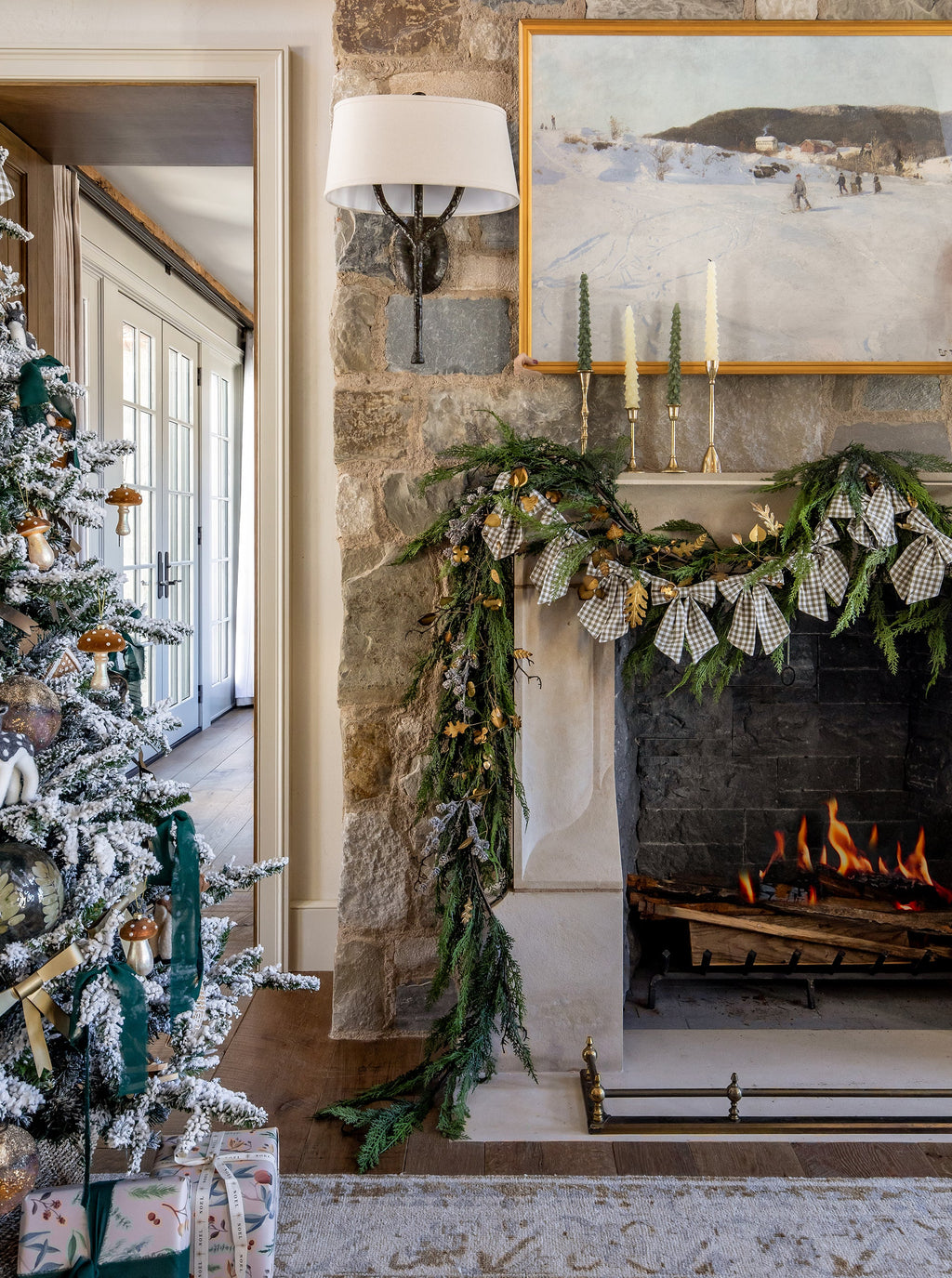 Bougies coniques en forme d'arbre | Lot de 2