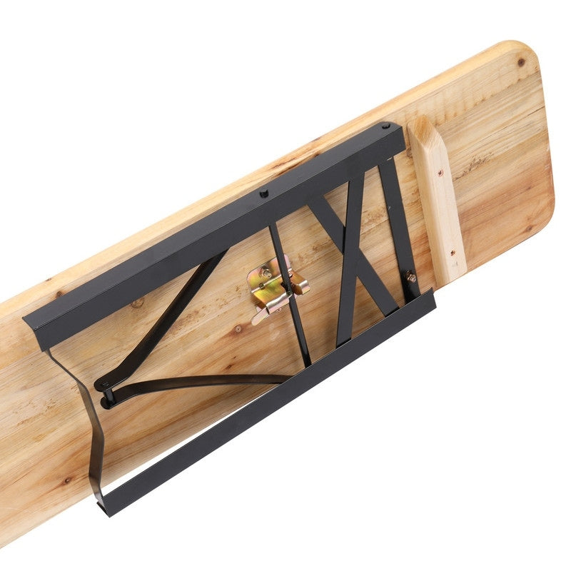 Ensemble de pique-nique pliant en bois massif