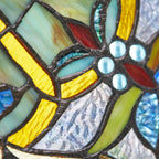 Panneau de vitrail victorien de 22 pouces de haut par River of Goods