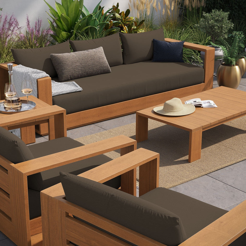 Ensemble de mobilier de jardin 5 pièces en bois d'acacia Tahoe