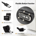 Ensemble de 2 fauteuils inclinables électriques pivotants et à bascule Tobias de style traditionnel par HULALA HOME