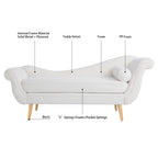 Chaise longue vintage à accoudoirs en volutes de Christopher Knight Home