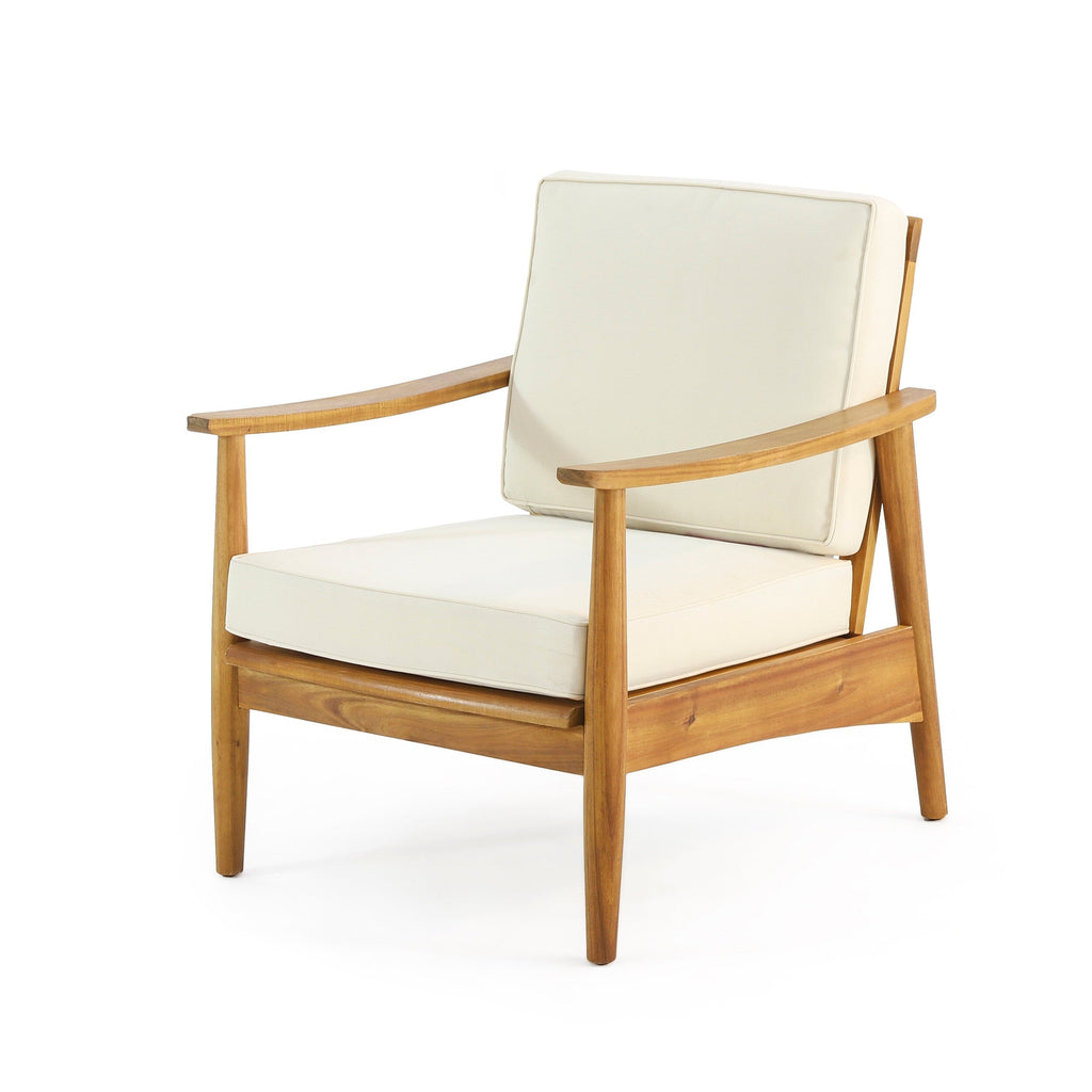 Ensemble de conversation 4 places en bois d'acacia Willowbrook Outdoor de Christopher Knight Home