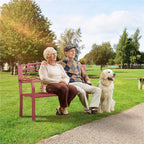 Banc de jardin Yaheetech en métal pour terrasse ou véranda - Non disponible