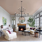 Lustre minimaliste à 15 lumières, style chandelier, 2 niveaux, design ancien - 48