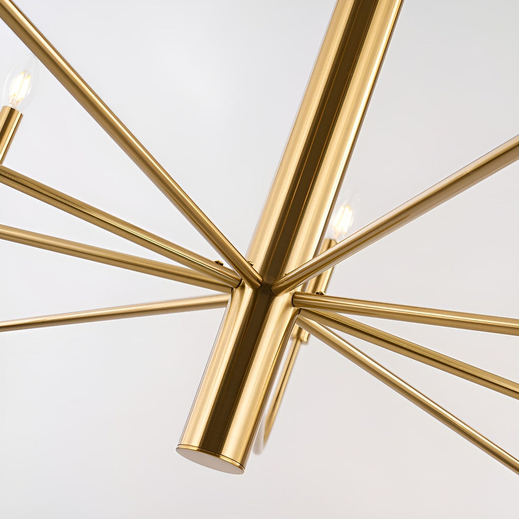 Lustre minimaliste à 15 lumières, style chandelier, 2 niveaux, design ancien - 48