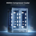 Réfrigérateur à vin/boissons 24 pouces, double zone de 20 bouteilles/60 canettes - 24 pouces