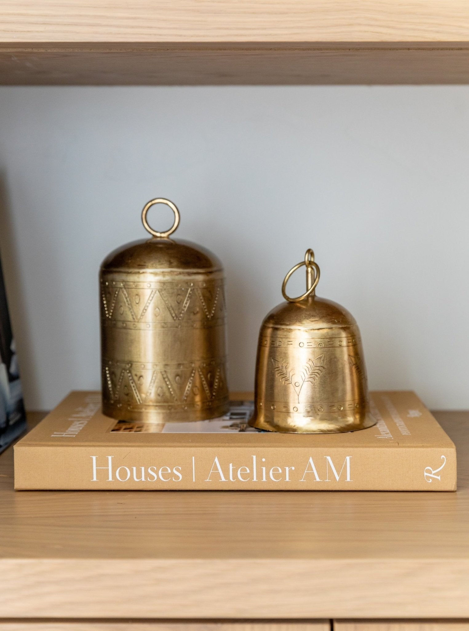 Cloches en laiton antique | Lot de 3