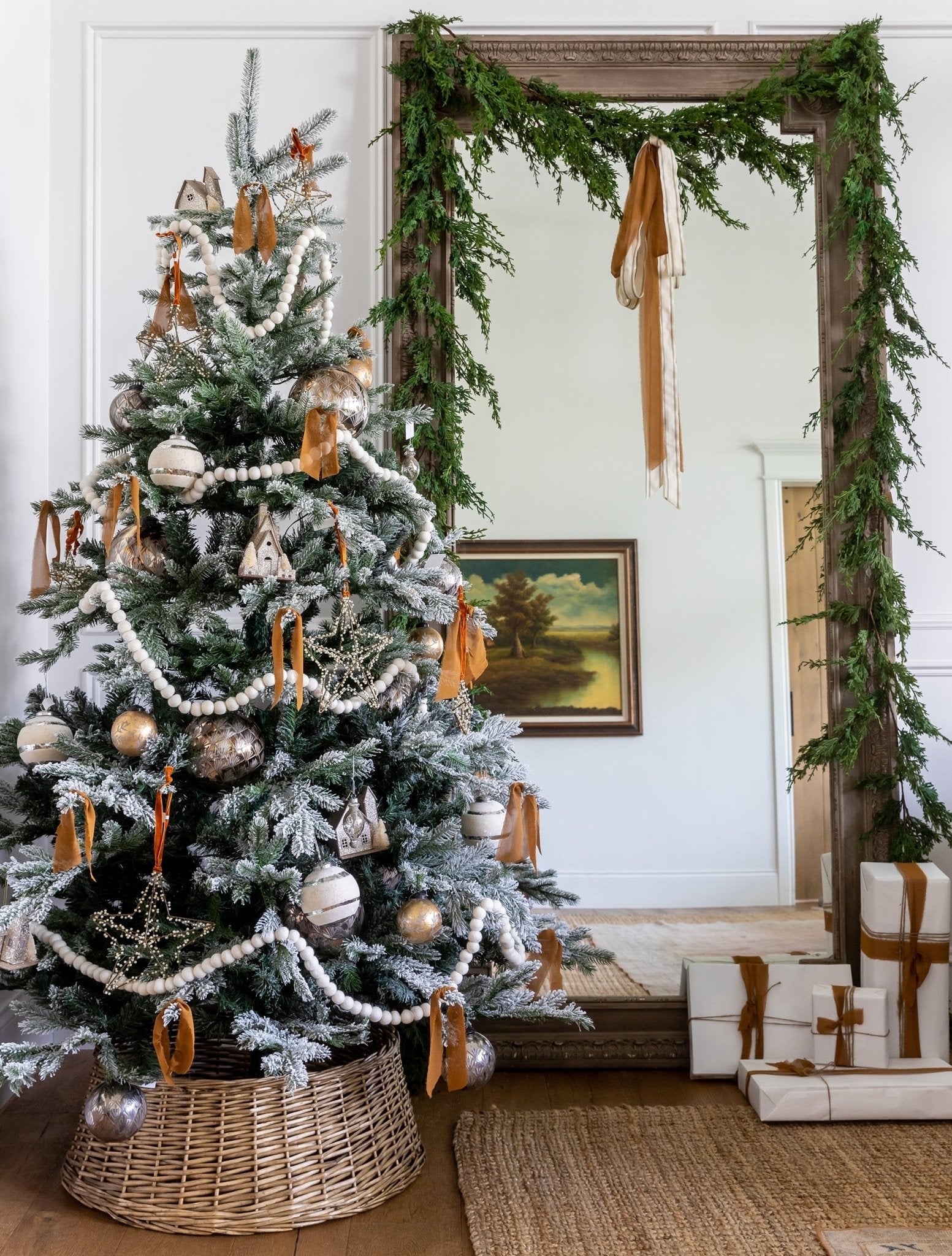 Ornements à paillettes antiques | Lot de 6