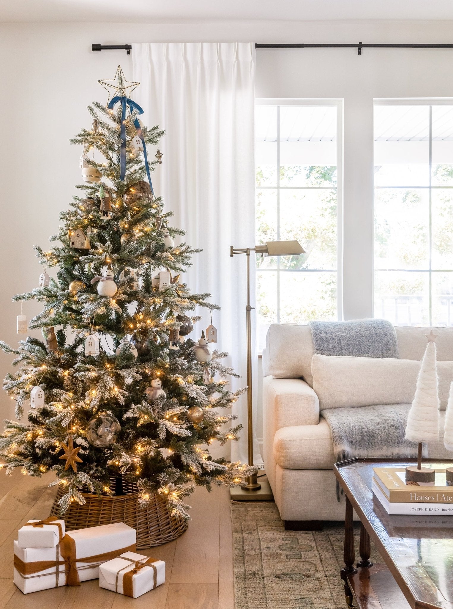 Ornements à paillettes antiques | Lot de 6