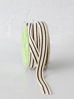 Ruban noir à double rayure