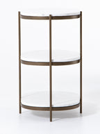 Table de chevet ovale Brianne