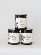 Bougie au soja tonique aux agrumes et aux herbes