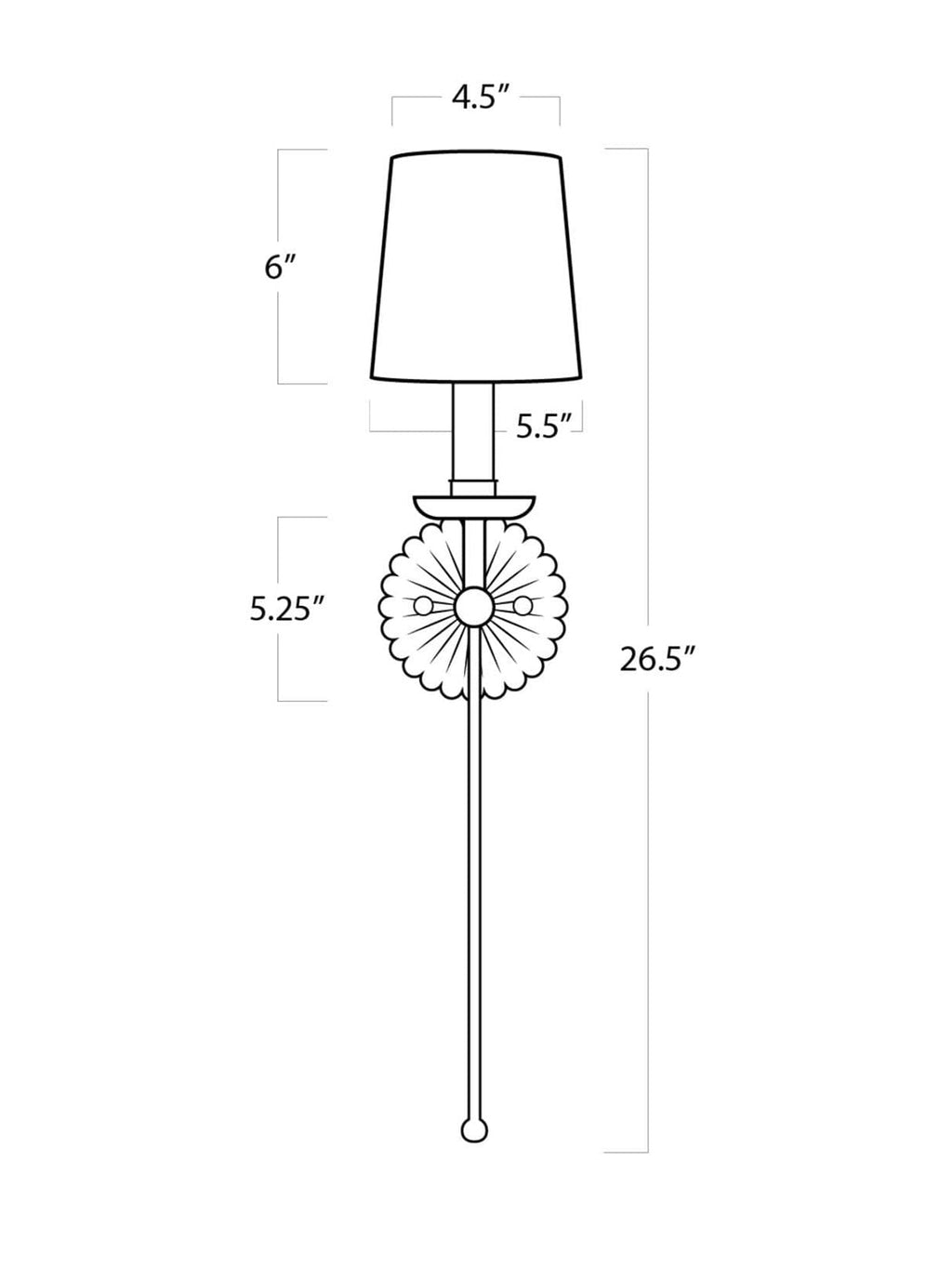 Applique murale simple Cleo