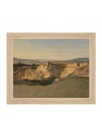 Désert serein au crépuscule. Reproduction d'art giclée sur papier Moab Rag de haute qualité 100 % coton, sans cadre pour un effet vintage.