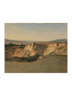 Désert serein au crépuscule. Reproduction d'art giclée sur papier Moab Rag de haute qualité 100 % coton, sans cadre pour un effet vintage.