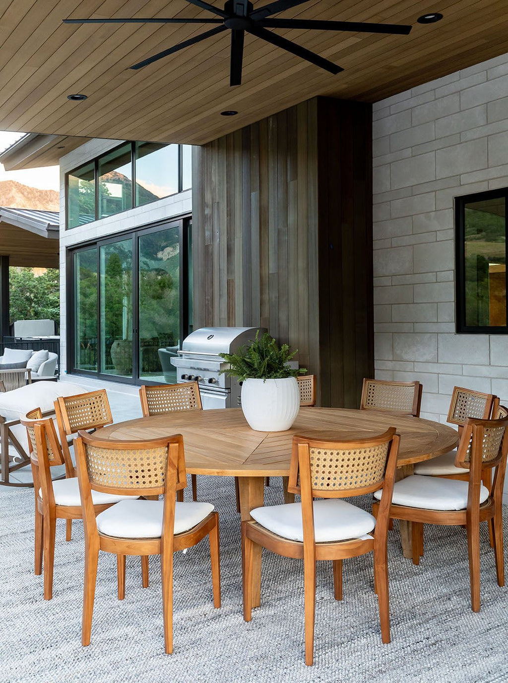 Chaise de salle à manger extérieure Eleanor