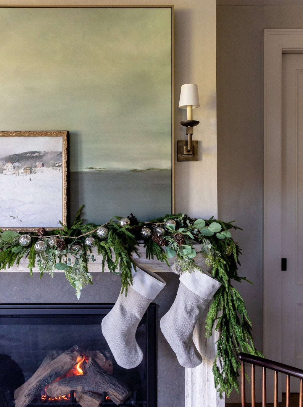 Guirlande artificielle de pin de Norfolk de 1,5 m