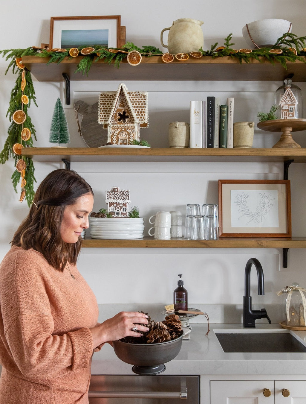 Guirlande artificielle de pin de Norfolk de 1,5 m