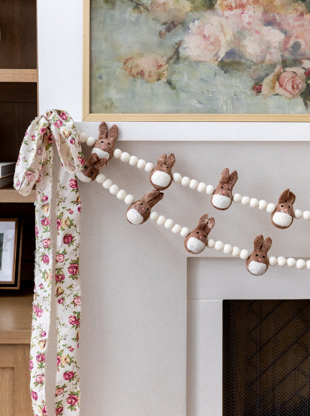 Guirlande de lapins en feutre