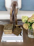 Boîtes en laiton Flora