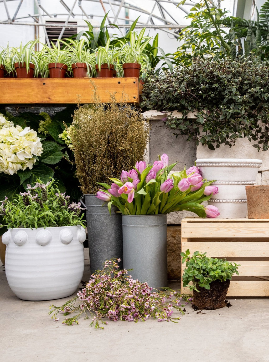 Seau de jardin français