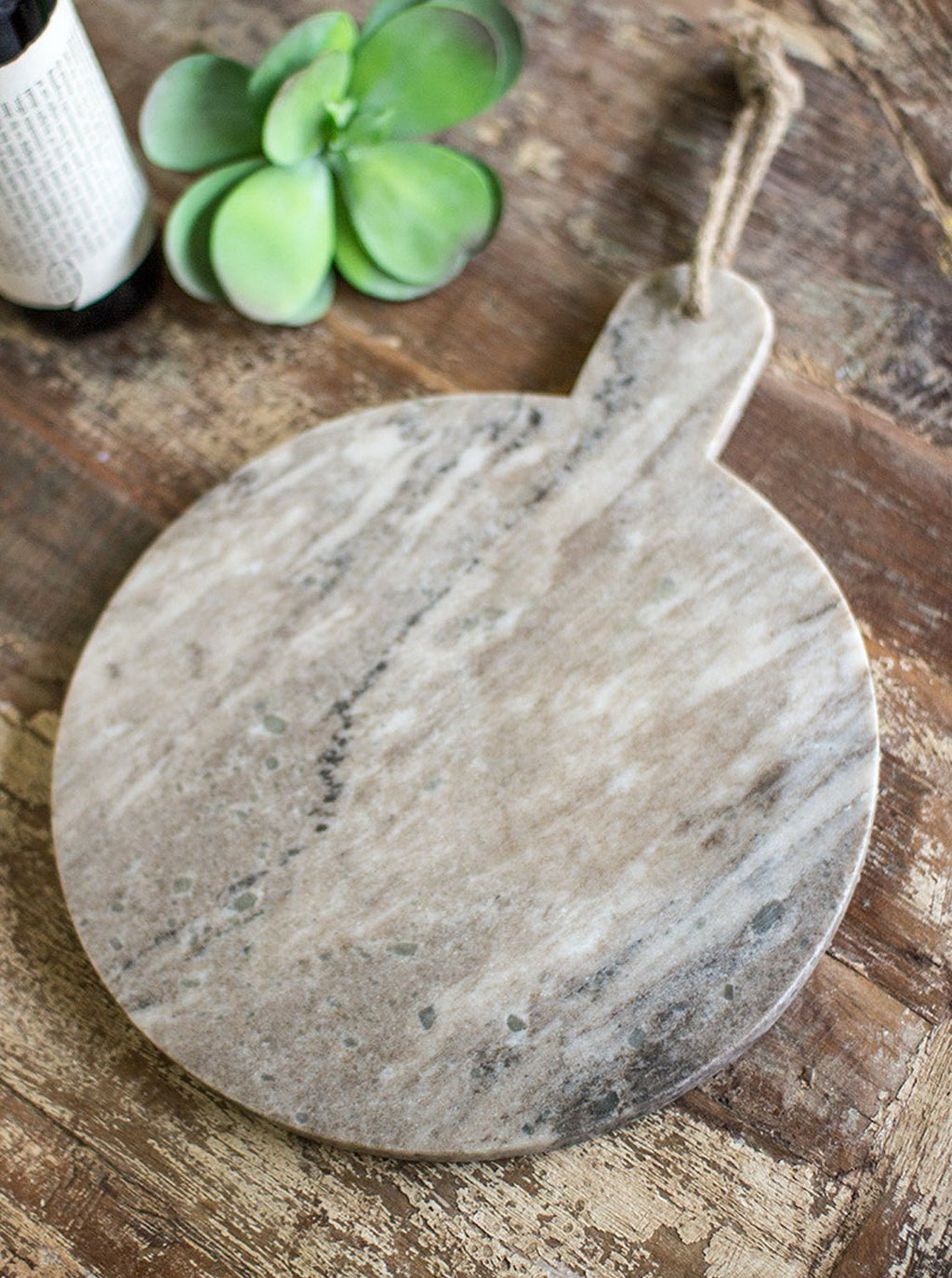 Planche à découper en marbre gris