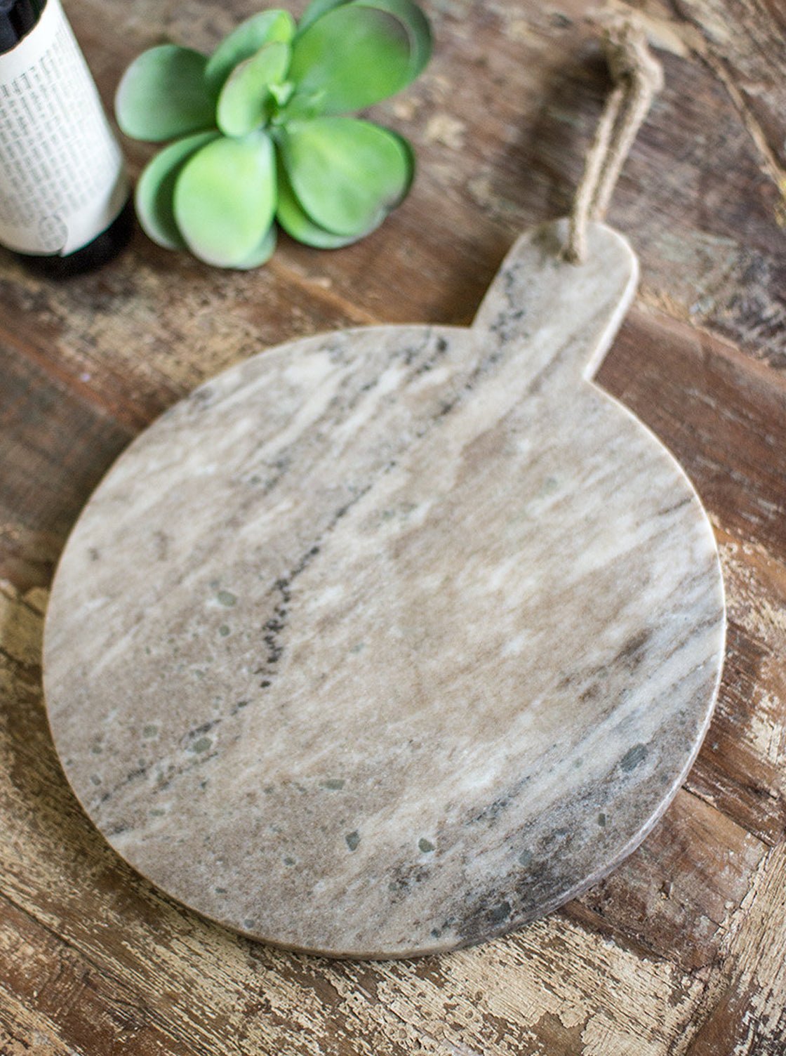 Planche à découper en marbre gris