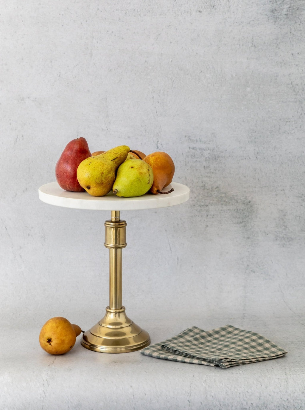 Serviette de thé à carreaux verts