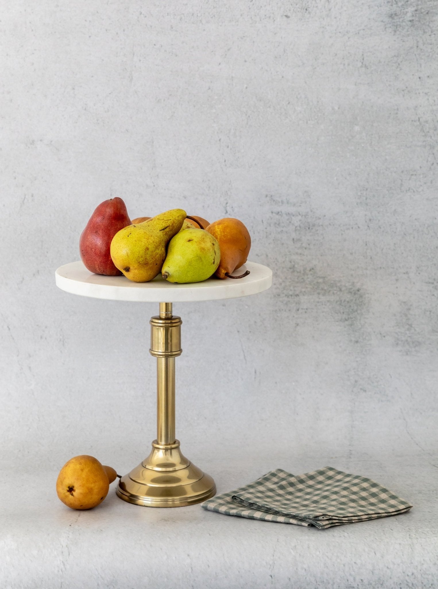 Serviette de thé à carreaux verts